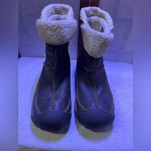 Keen Warm Dry Hoodoo Brown and Cream Winter Boots